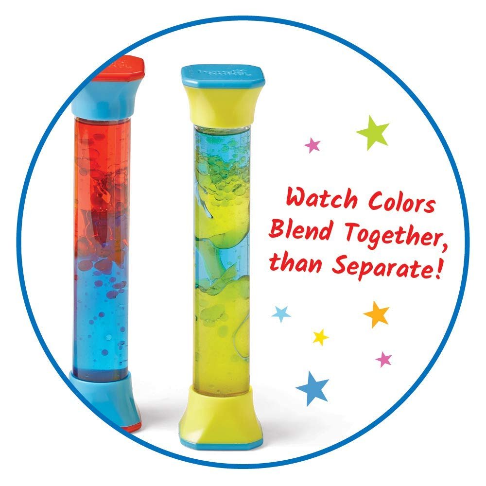 hand2mind ColorMix Sensory Fidget Tubes, Anxiety Relief Toy, Occupational Therapy Toys, Fidget Toys for Kids, Kids Sensory Toys for Sensory Play, Anxiety Relief Items for Kids (Set of 3) - Image 6