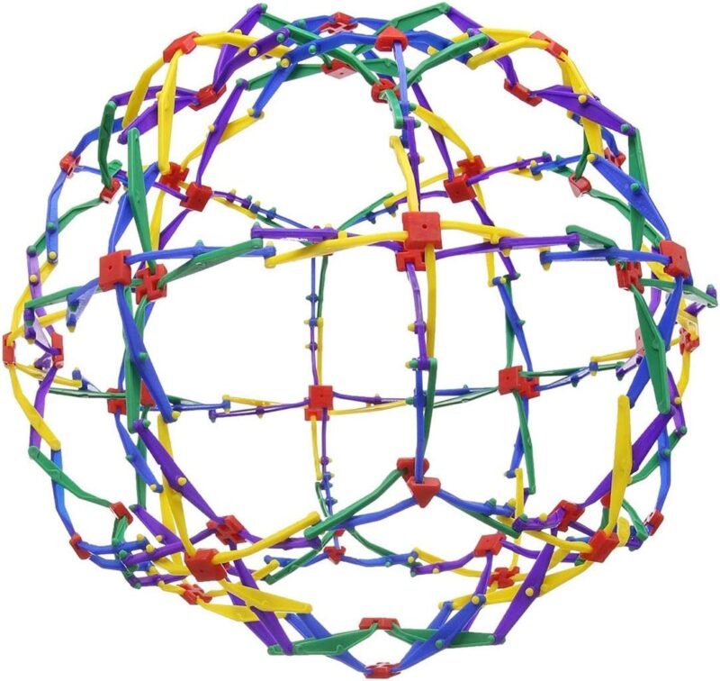 Explore the Hoberman Mini Sphere Arc-en-Ciel