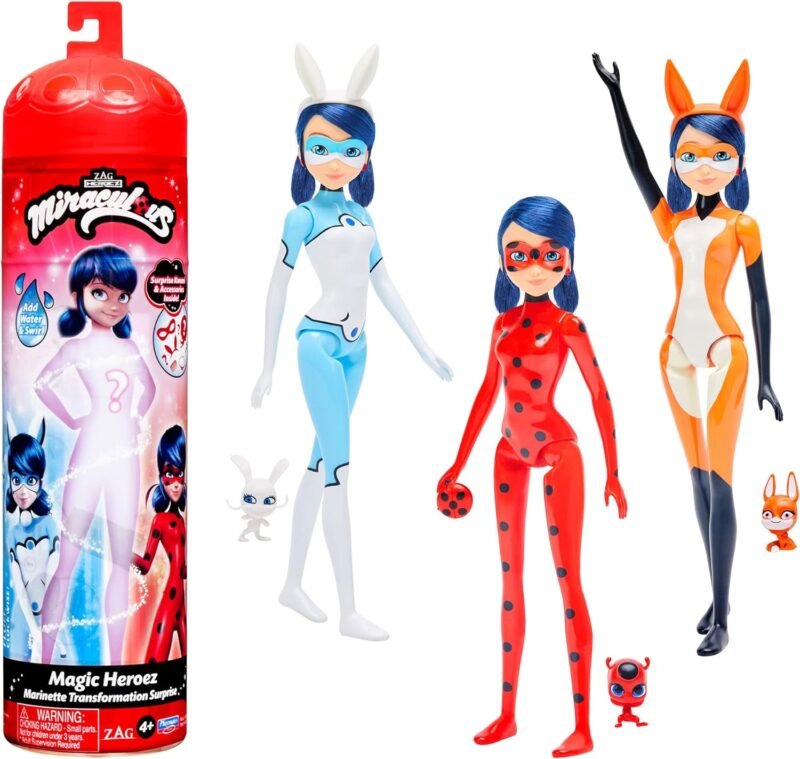 Miraculous Ladybug - Marinette Magic Heroez Reveal Colour Doll - Image 5