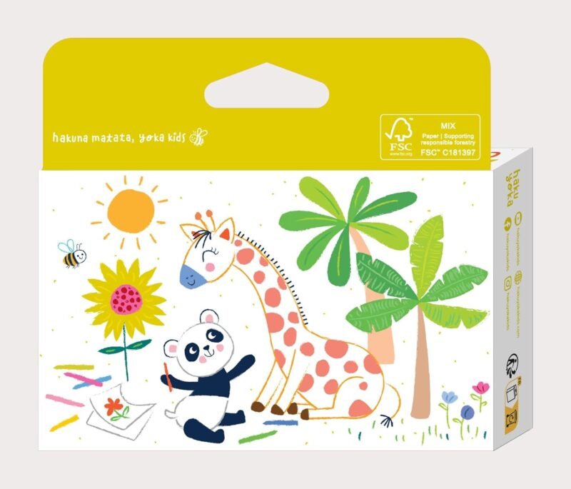 Haku Yoka Spiral Crayons, 24 Colours, Mess Free, Super Durable and Easy to Grip Crayons for Ages 2 years+, Natural Beeswax & Organic Mineral Coloured Crayon - Image 2